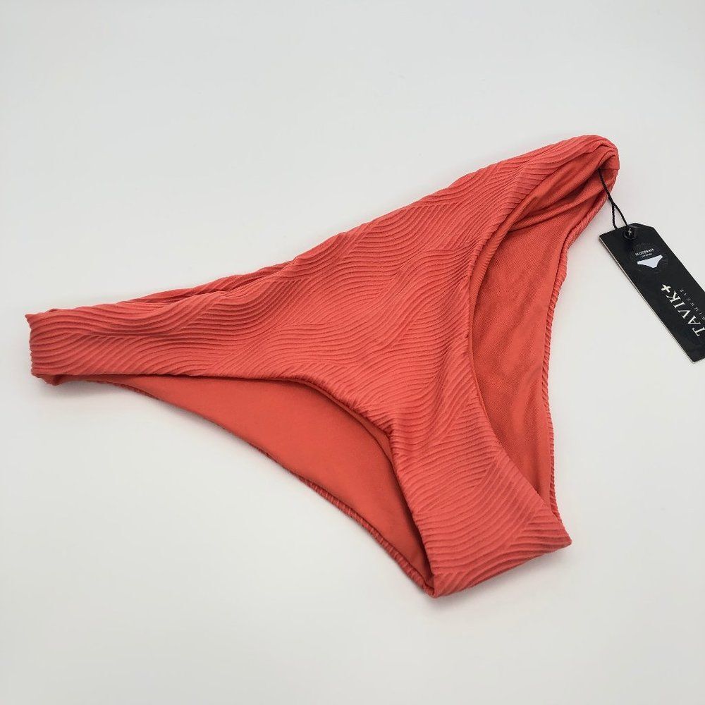 New Tavik Coral Red Textured Bottoms - Size S